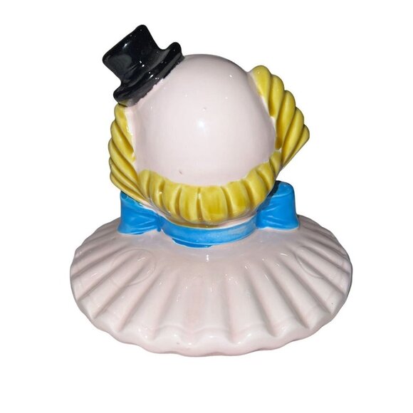New Vintage‎ Cookie Jar Made in Japan Ceramic Clown Hat Bow Tie Ruffled Collar - Picture 9 of 14
